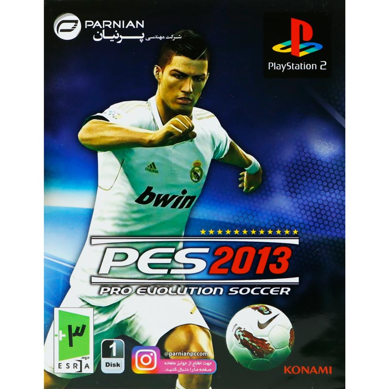 بازی PES 2013 Pro Evolution Soccer پرنیان مناسب برای PS2