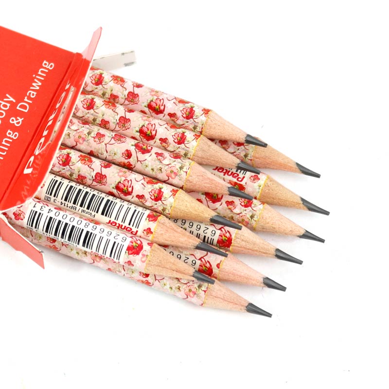 مداد مشکی پنتر Panter Floral/BP114-3 بسته 12 عددی