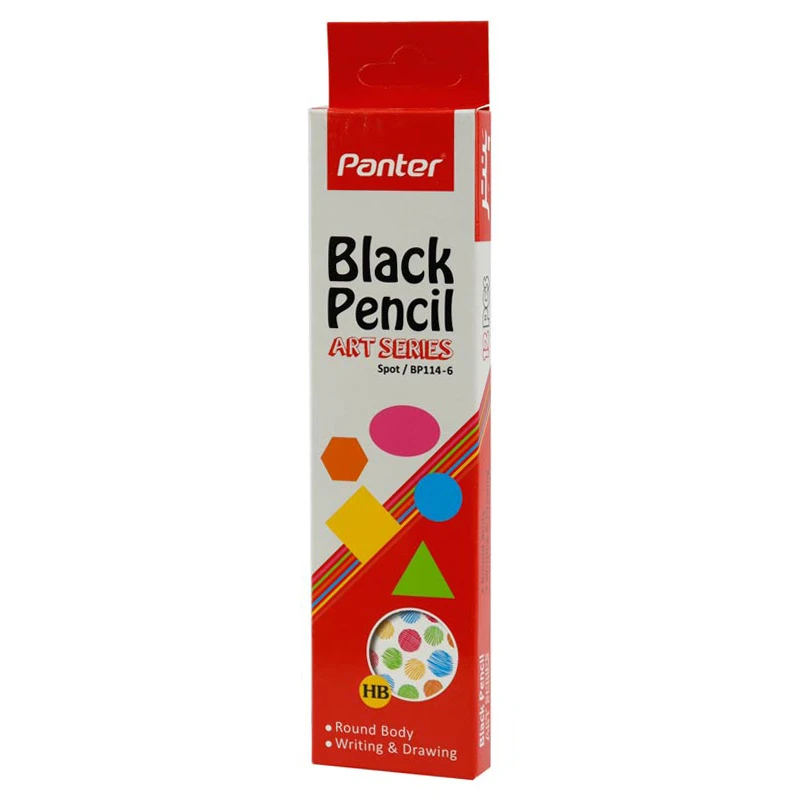 مداد مشکی پنتر Panter Spot/BP114-6 بسته 12 عددی