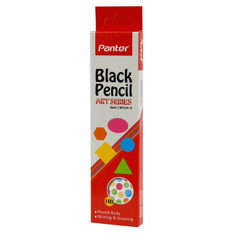 مداد مشکی پنتر Panter Spot/BP114-6 بسته 12 عددی
