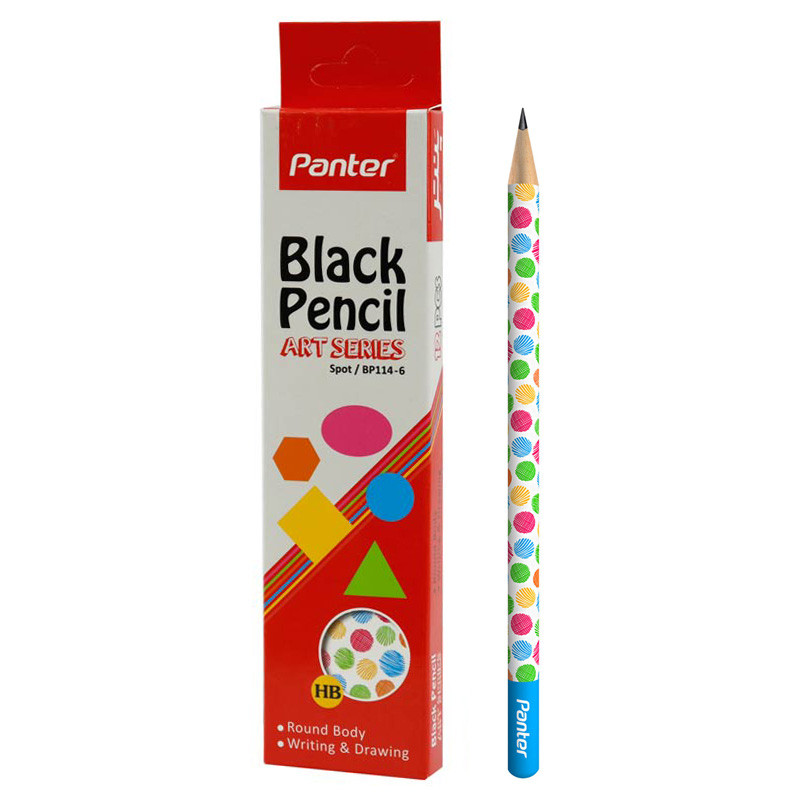 مداد مشکی پنتر Panter Spot/BP114-6 بسته 12 عددی