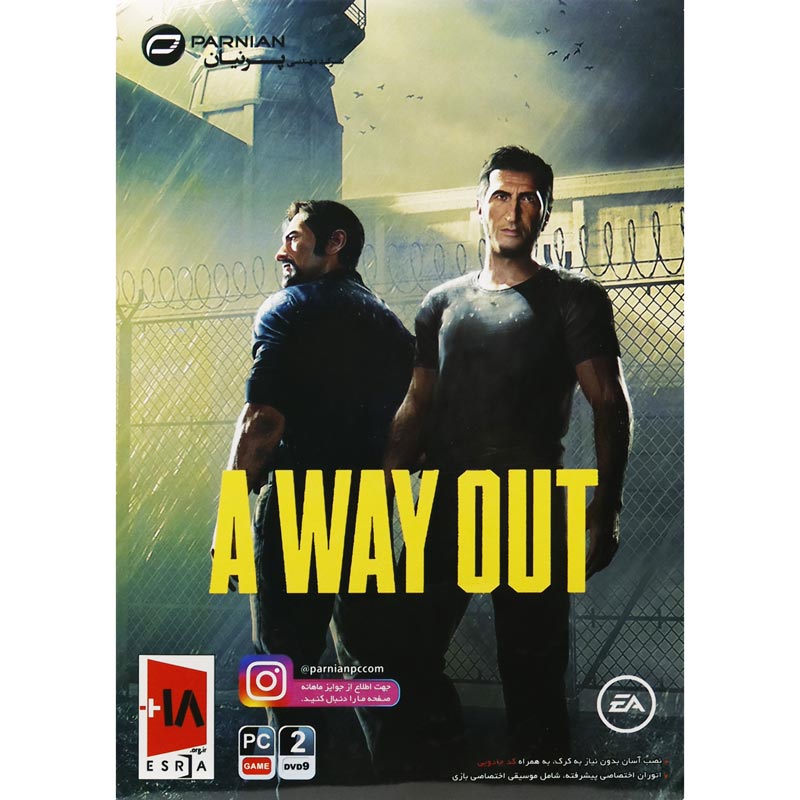 بازی A Way Out 2DVD9 پرنیان مناسب برای PC