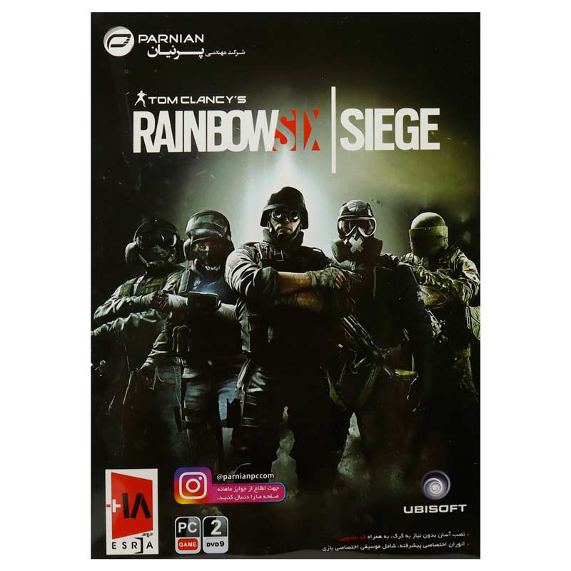 بازی Tom Clancy’s Rainbow Six Siege 2DVD9 پرنیان مناسب برای PC