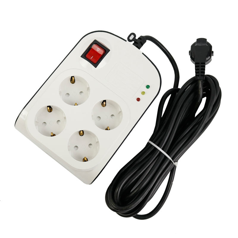 محافظ برق صوتی تصویری 4 خانه ارت دار پارت الکتریک با کابل 5 متری Part Electric 8793