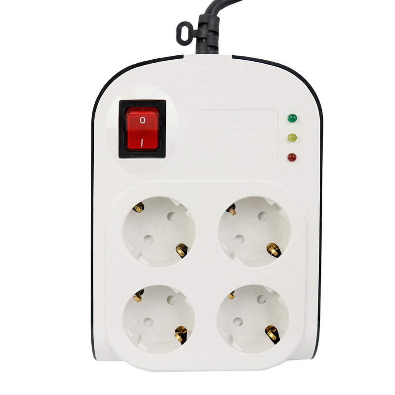 محافظ برق صوتی تصویری 4 خانه ارت دار پارت الکتریک با کابل 5 متری Part Electric 8793