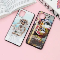 قاب فانتزی برجسته + پاپ سوکت طرح دختر سامسونگ Samsung Galaxy A42 5G سری F