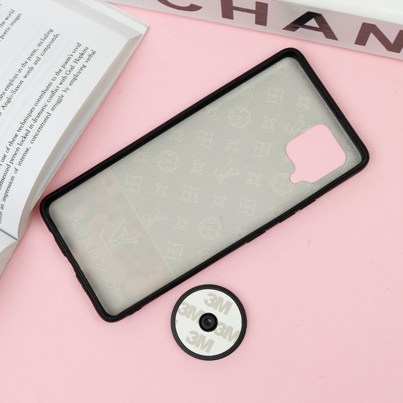 قاب فانتزی برجسته + پاپ سوکت طرح LV سامسونگ Samsung Galaxy A42 5G سری F