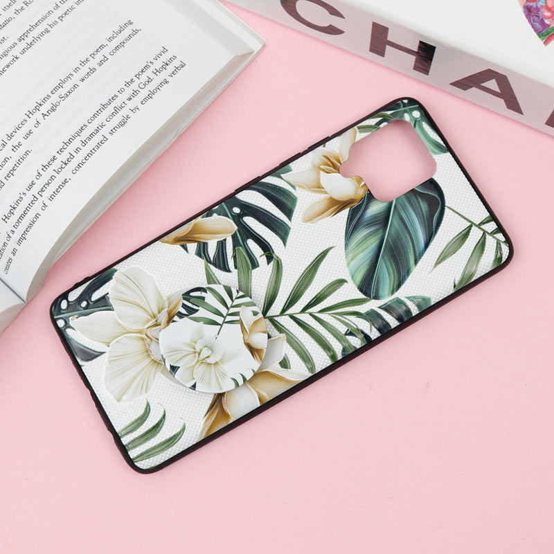 قاب فانتزی برجسته + پاپ سوکت طرح گل سامسونگ Samsung Galaxy A42 5G سری F