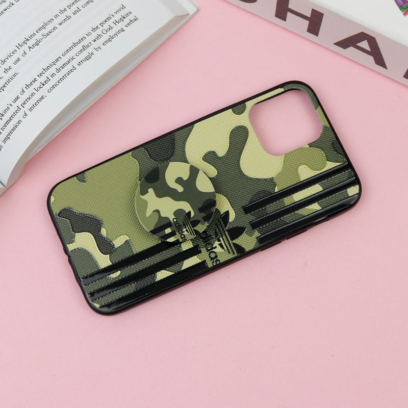 قاب فانتزی برجسته + پاپ سوکت طرح ارتشی iPhone 12 /12 Pro سری F