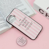قاب فانتزی برجسته + پاپ سوکت طرح ویکتوریا iPhone 12 /12 Pro سری F