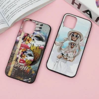 قاب فانتزی برجسته + پاپ سوکت طرح دختر iPhone 12 /12 Pro سری F