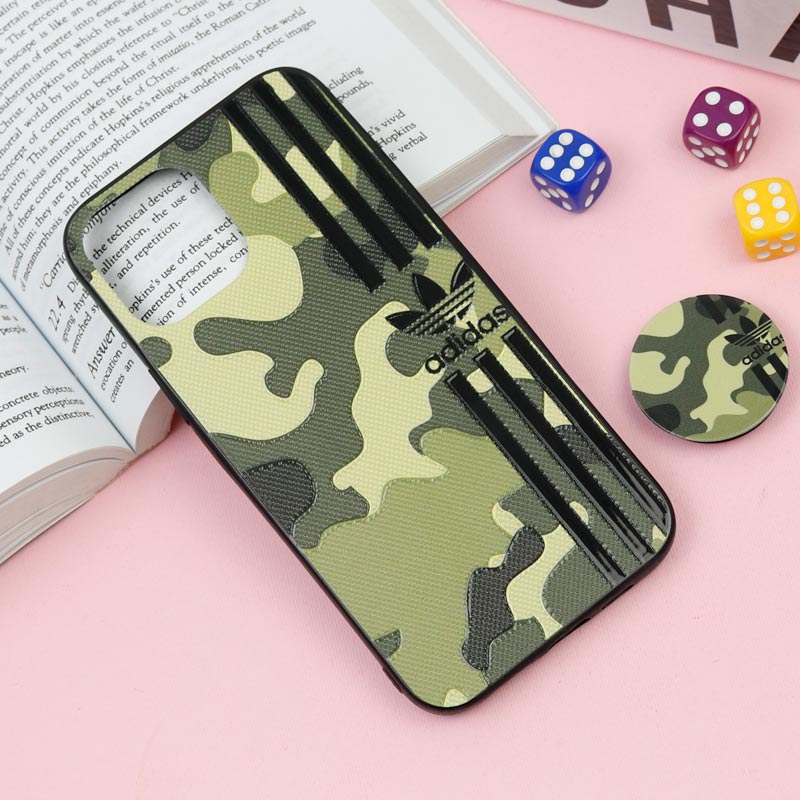 قاب فانتزی برجسته + پاپ سوکت طرح ارتشی iPhone 12 Pro Max سری F
