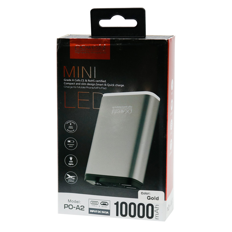 پاوربانک فست شارژ 10000 پاورفول Powerful Mini PO-A2