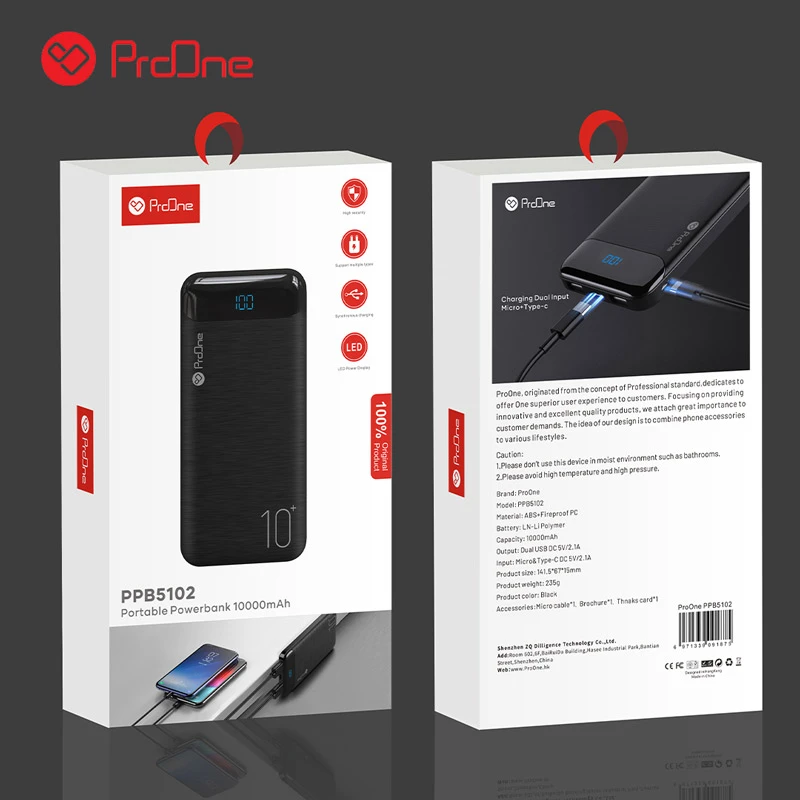 پاور بانک 10000 پرووان ProOne PPB5102