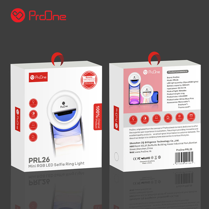 رینگ لایت سلفی ProOne PRL26 RGB
