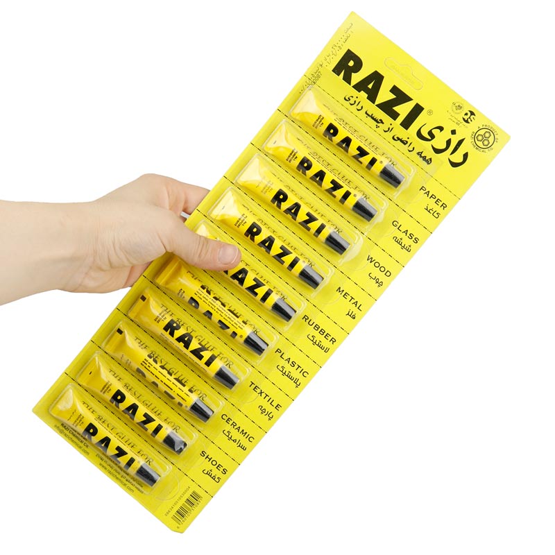 چسب همه کاره رازی Razi 8ml بسته 10 عددی