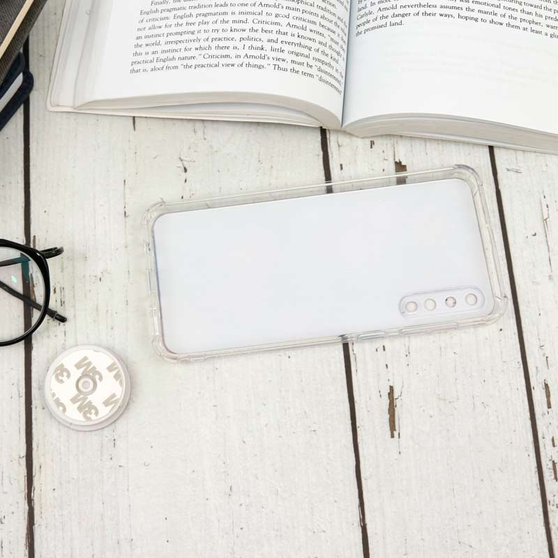 قاب محافظ لنزدار رزین طرح یونیکورن پاپ سوکت دار Samsung A50