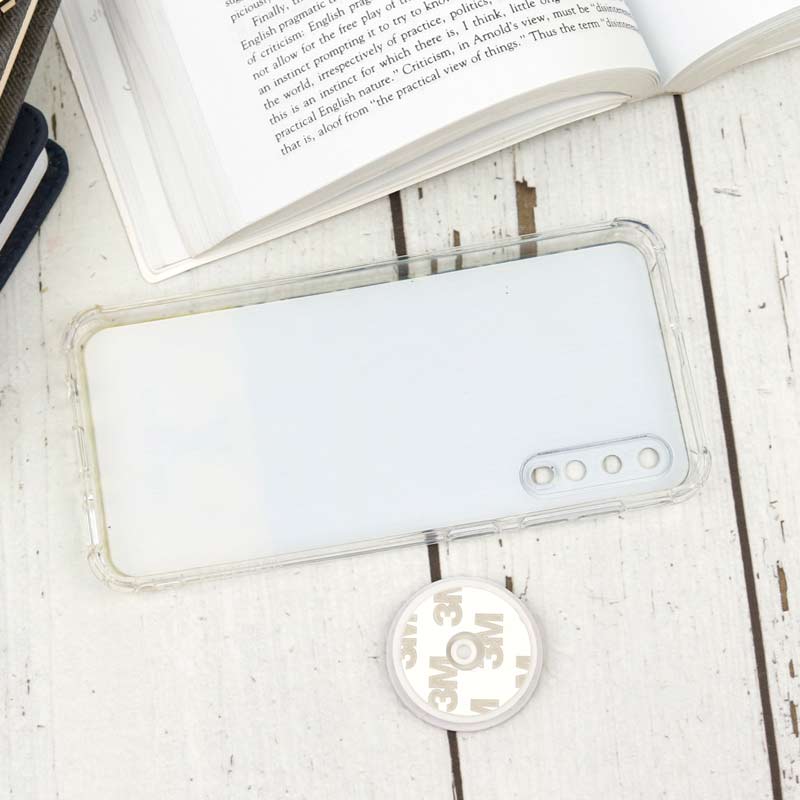 قاب محافظ لنزدار رزین طرح LV پاپ سوکت دار Samsung A50