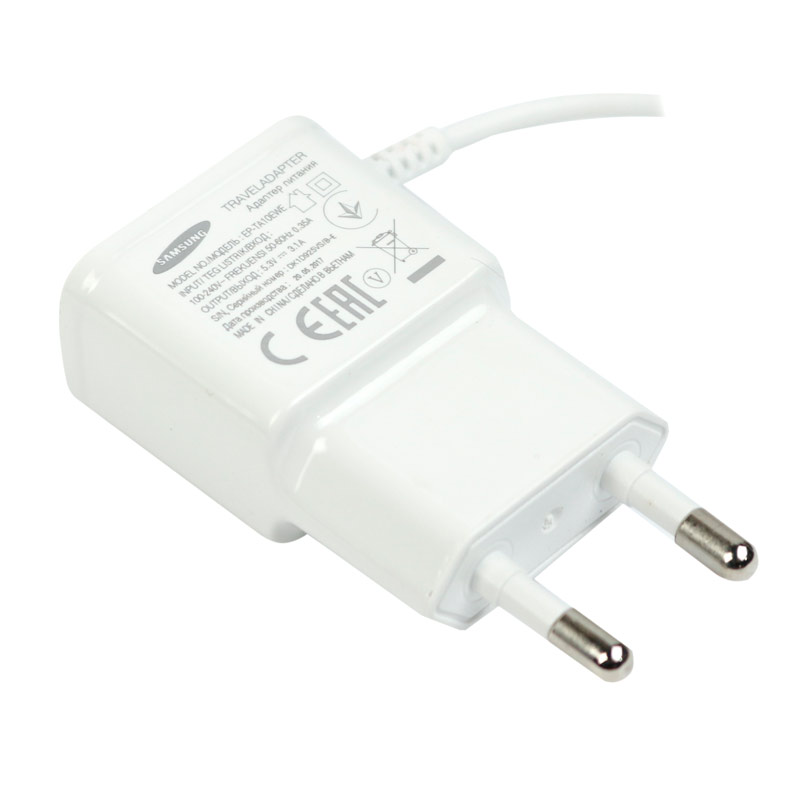 شارژر سیم وصل میکرو یو اس بی فست شارژ Samsung EP-TA10EWE 3.1A