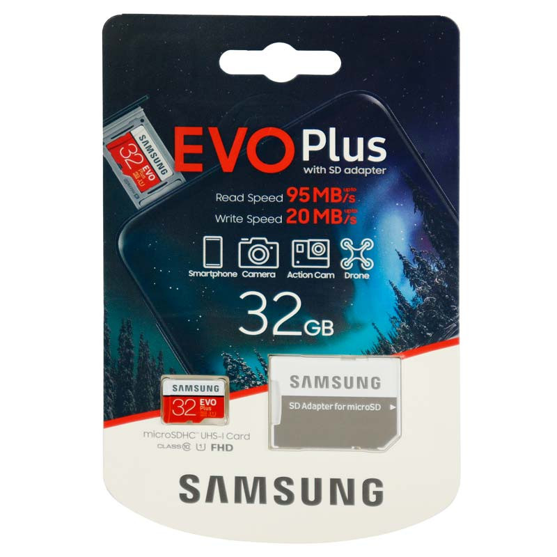 رم میکرو 32 گیگ سامسونگ Samsung Evo Plus U1 C10 95MB/s + خشاب