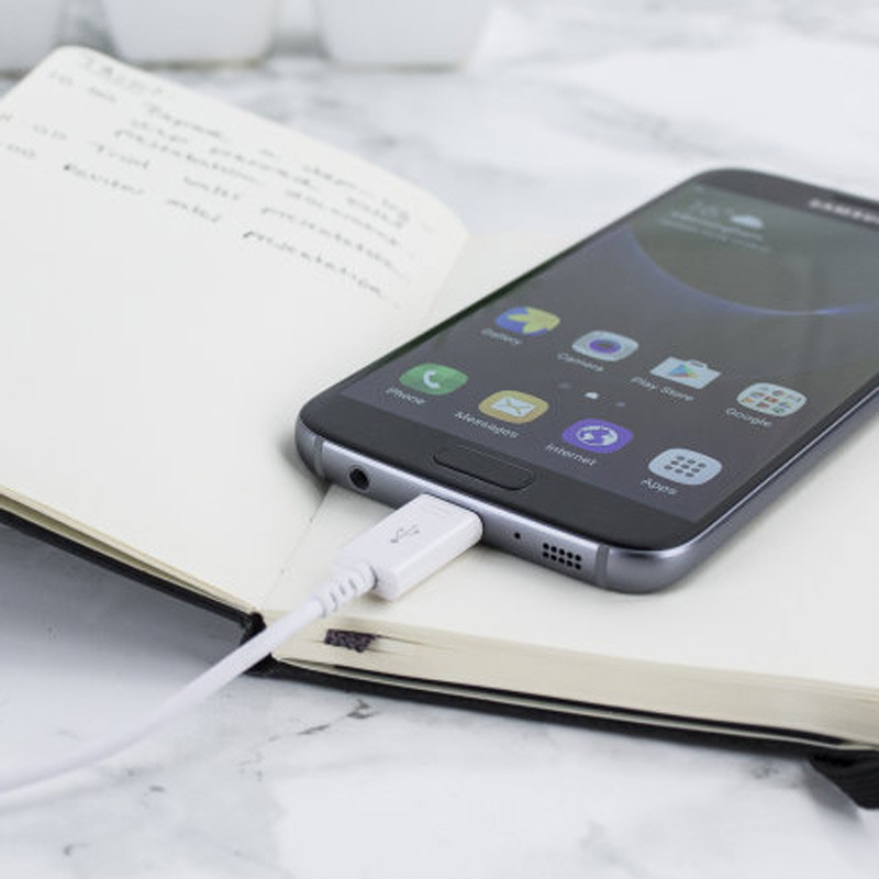 کابل میکرو یو اس بی سرجعبه Samsung S7 80cm