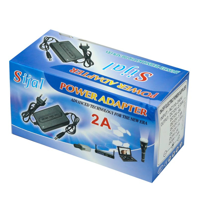 آداپتور دوربین مداربسته 12 ولت 2 آمپر Sijal BT-1220