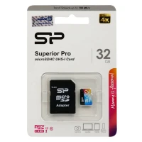 رم میکرو 32 گیگ سیلیکون پاور Silicon Power Superior Pro U3 C10 100MB/s + خشاب