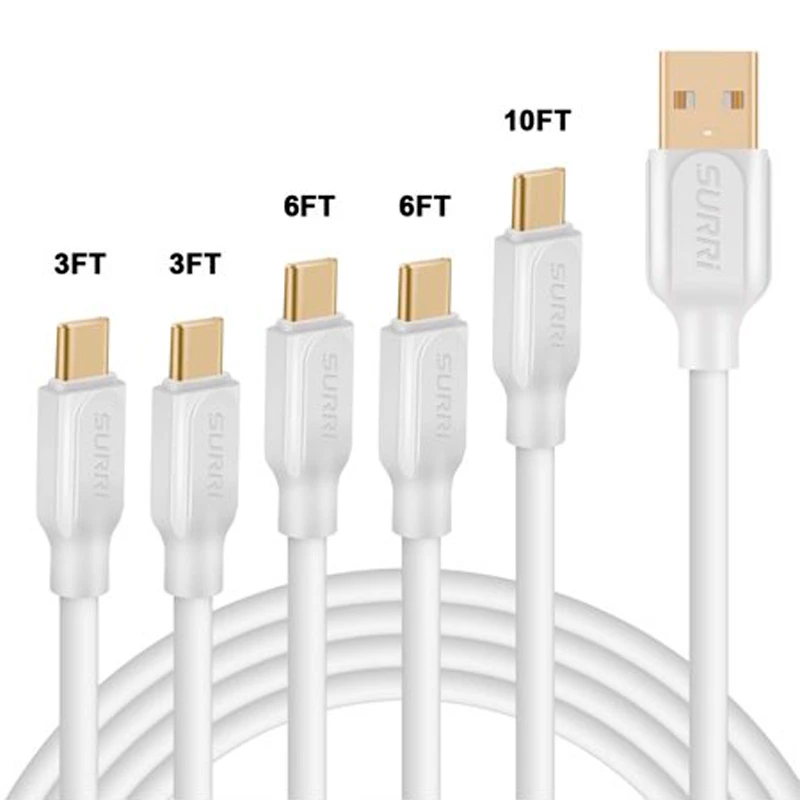 کابل تایپ سی فست شارژ سیلیکونی Surri 2m شرینک