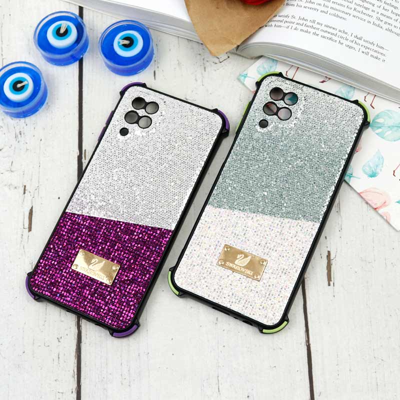 قاب شاینی Swarovski دو رنگ سامسونگ A12