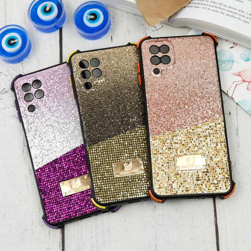 قاب شاینی Swarovski دو رنگ سامسونگ A22 4G