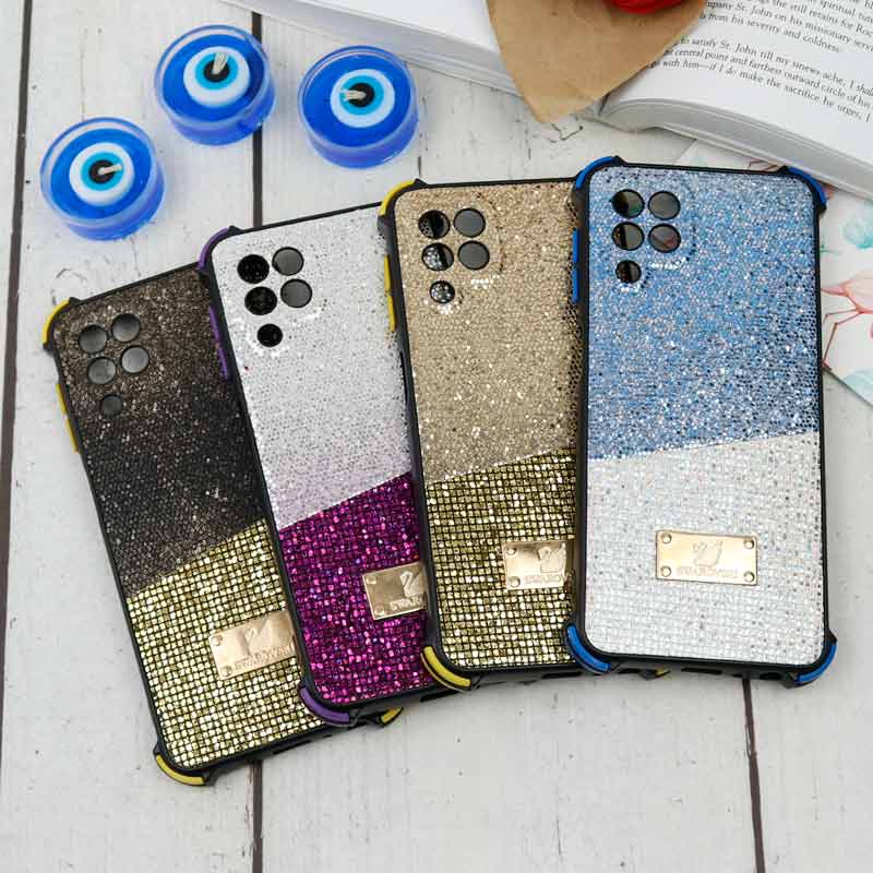 قاب شاینی Swarovski دو رنگ سامسونگ A22 4G