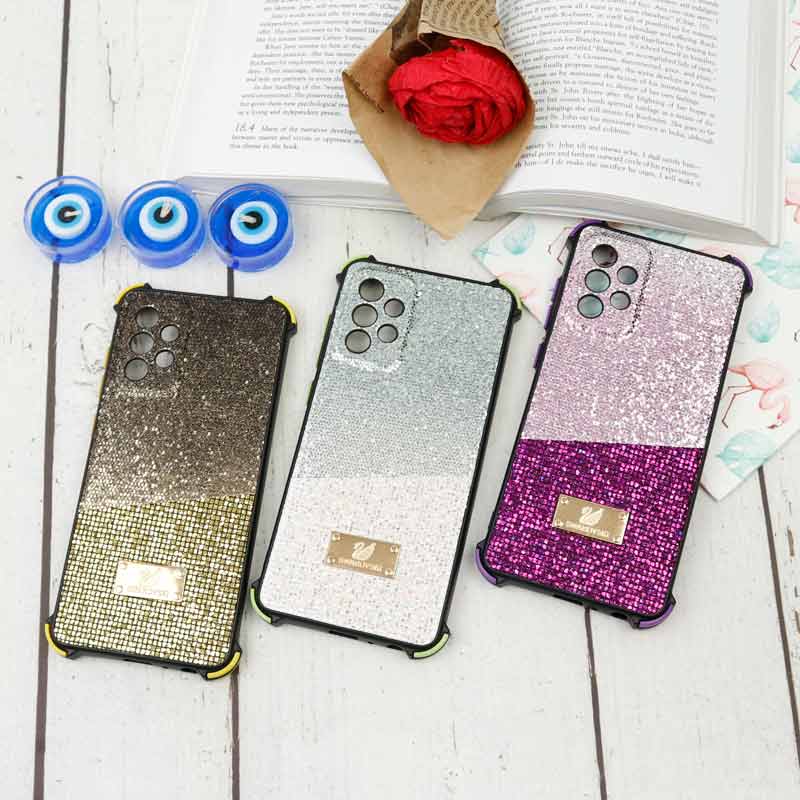 قاب شاینی Swarovski دو رنگ سامسونگ A72 5G