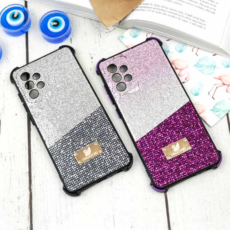 قاب شاینی Swarovski دو رنگ سامسونگ A72 5G