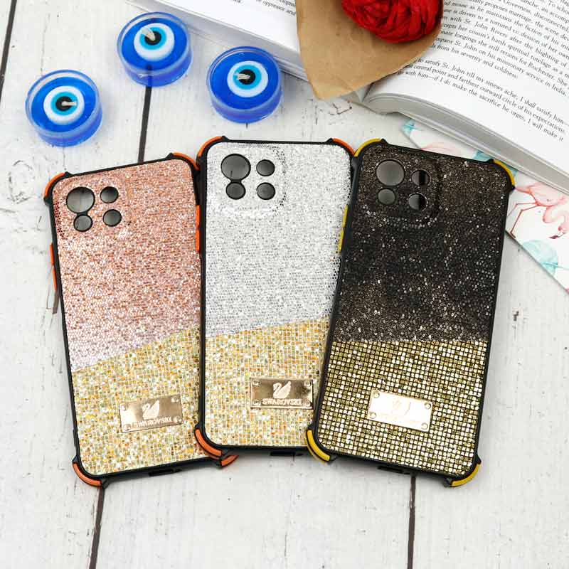 قاب شاینی Swarovski دو رنگ شیائومی Mi 11 Lite