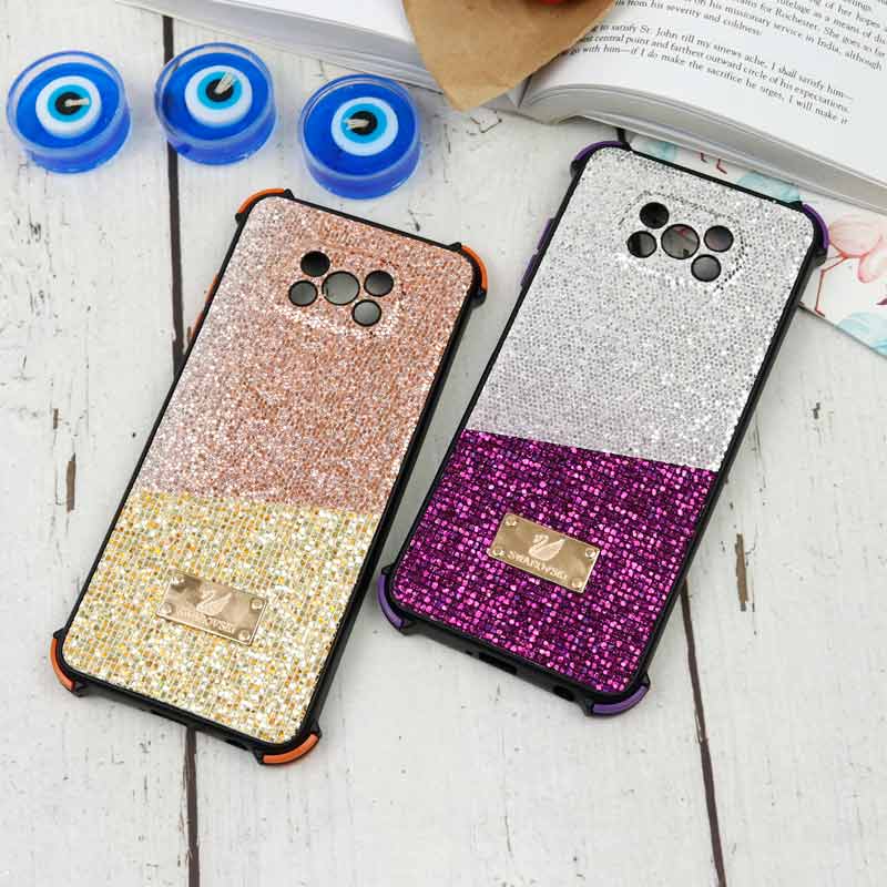 قاب شاینی Swarovski دو رنگ شیائومی Poco X3