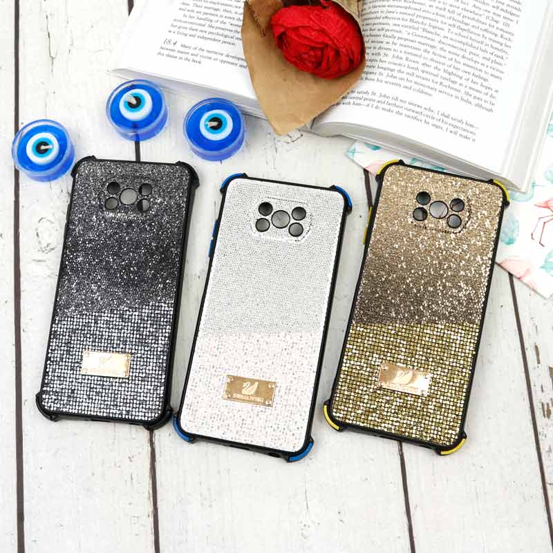 قاب شاینی Swarovski دو رنگ شیائومی Poco X3