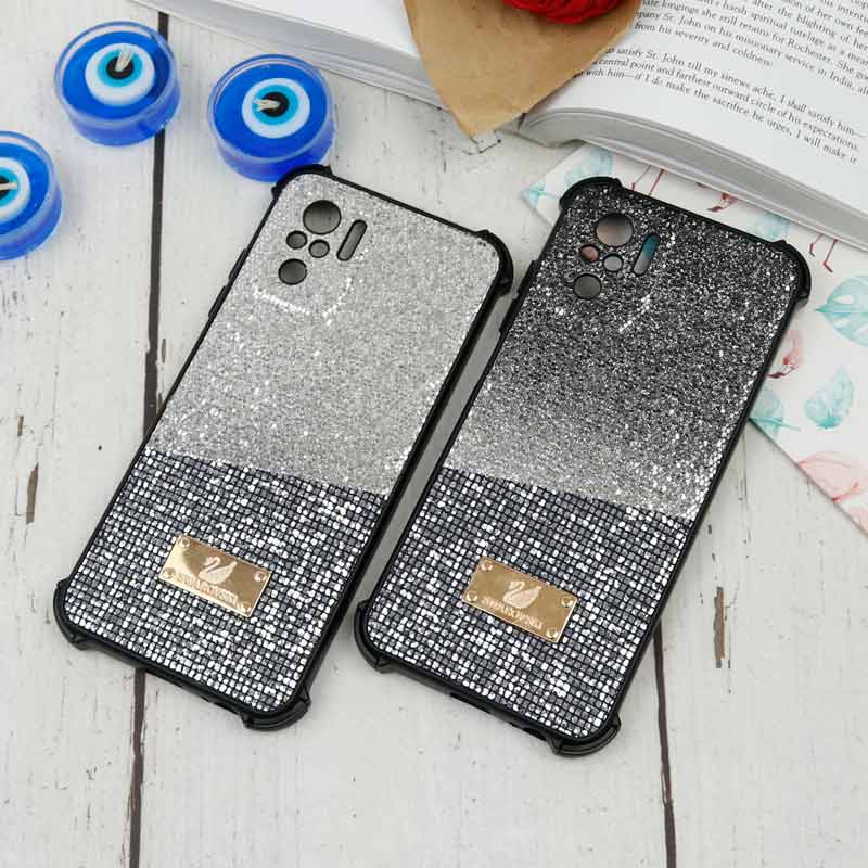 قاب شاینی Swarovski دو رنگ شیائومی Redmi Note 10 / Note 10s