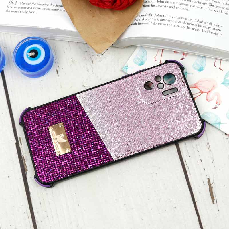 قاب شاینی Swarovski دو رنگ شیائومی Redmi Note 10 / Note 10s