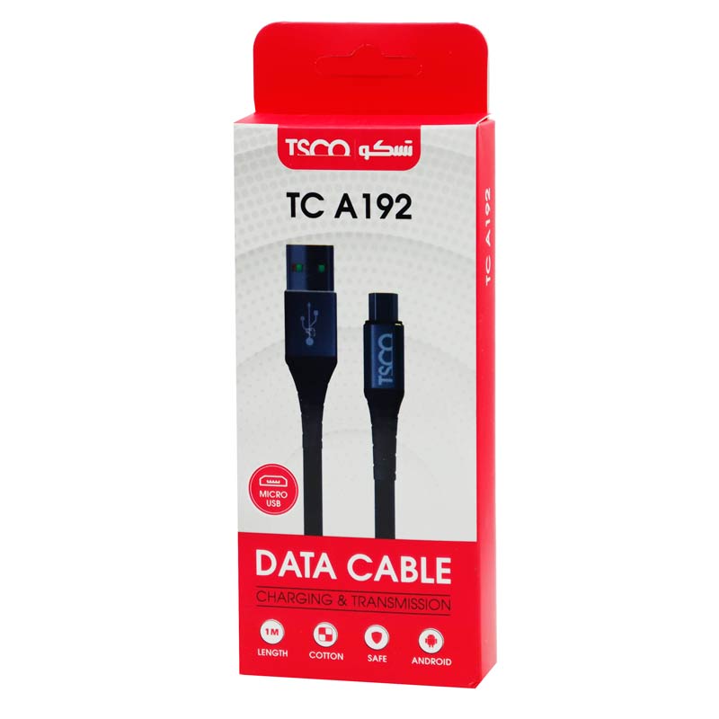 کابل میکرو یو اس بی TSCO TC A192 2.1A 1m