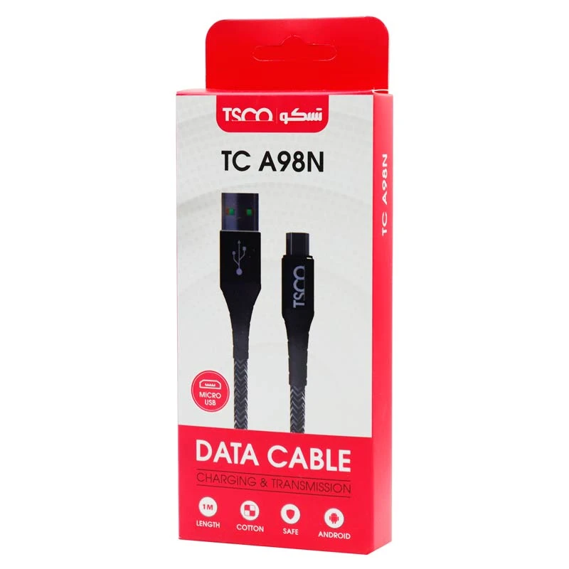 کابل میکرو یو اس بی TSCO TC A98N 2.1A 1m