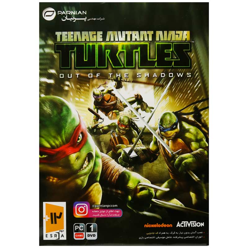 Teenage Mutant Ninja Turtles Out of the Shadows PC 1DVD پرنیان