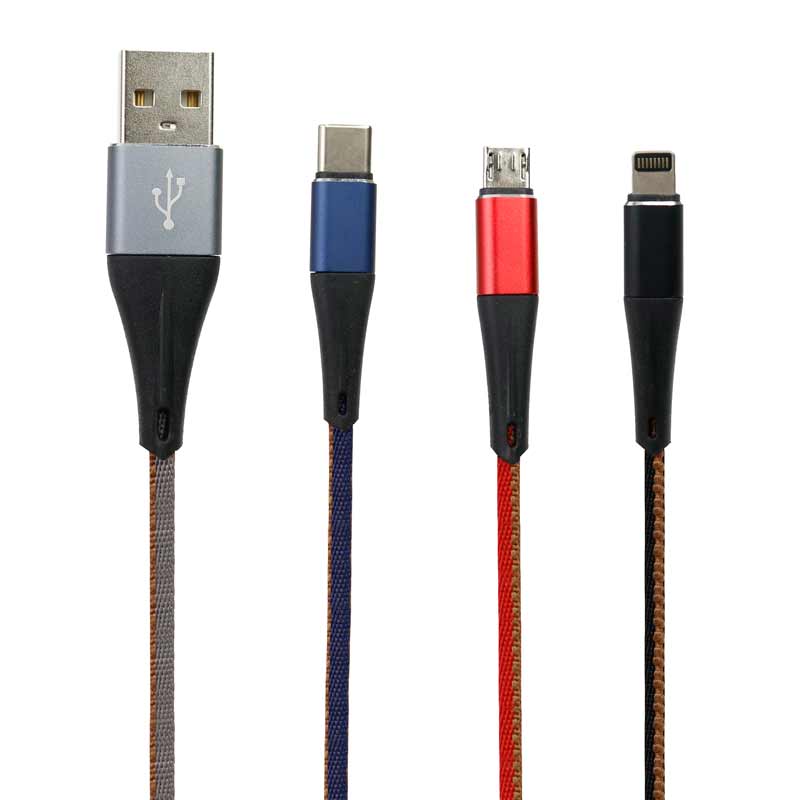 کابل کوتاه 3 سر فست شارژ آویزدار