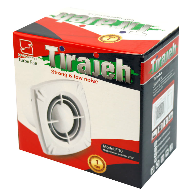 هواکش خانگی تیراژه Tirajeh F10 10cm