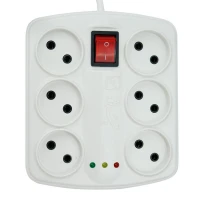 محافظ برق صوتی تصویری 6 خانه تیراژه S5000 با کابل 1٫8 متری