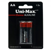 باتری دوتایی قلمی Uni-Max Power Alkaline LR6-AM3 1.5V AA