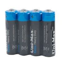 باتری چهارتایی قلمی Uni-Max Extra Heavy Duty R6P-UM3 1.5V AA شرینک