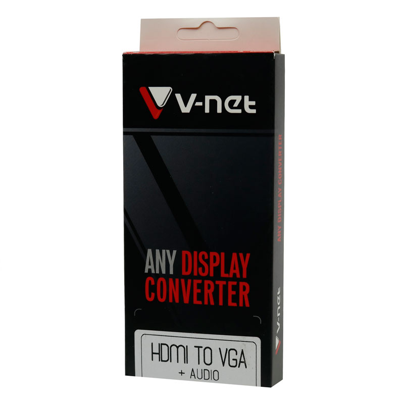 تبدیل V-net HDMI To VGA + کابل صدا