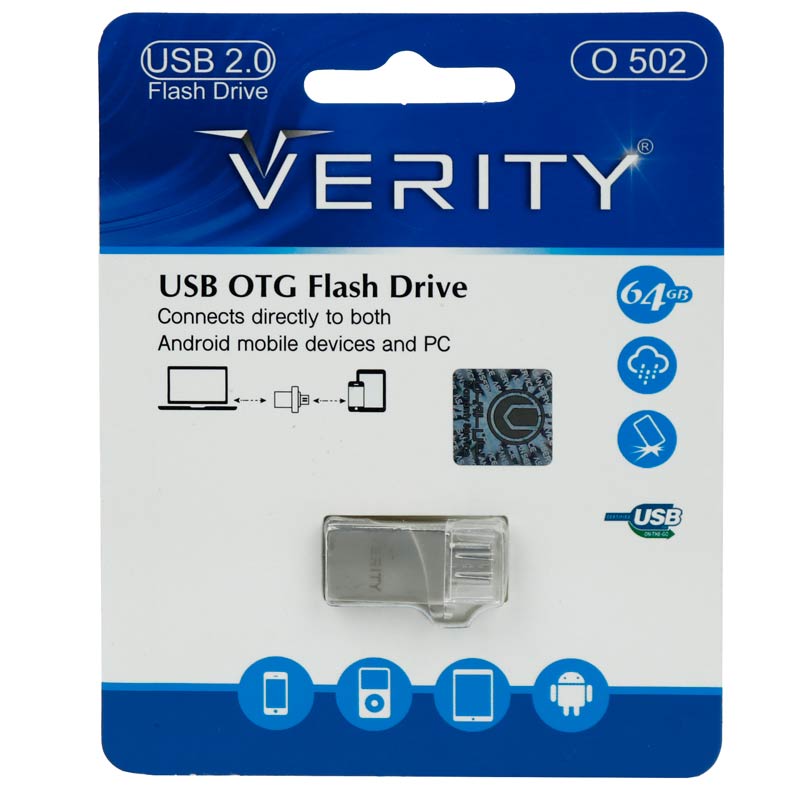 فلش 64 گیگ وریتی Verity O502 OTG