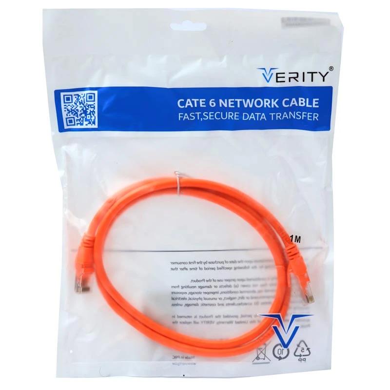 کابل شبکه Verity Cat6 Q1 1m