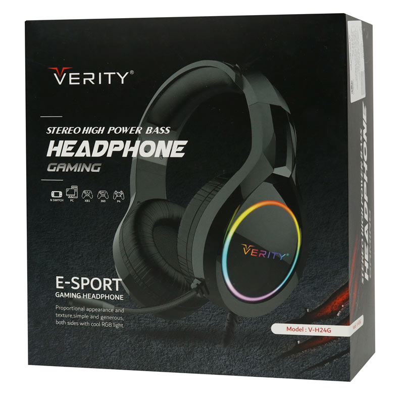 هدست گیمینگ سیم دار Verity V-H24G